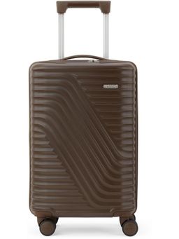 American Tourister - Travix Solid 8 Spinner Wheel Hard Side Trolley Bag - Brown