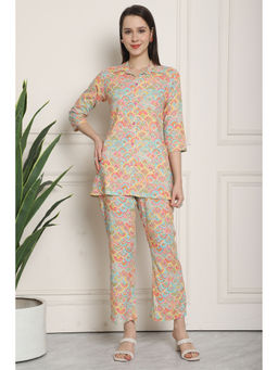 Rajnandini - Womens Multi-Color Rayon Printed Co-ords (Set of 2)