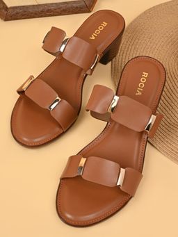 ROCIA - Brown Women Classic Block Heels