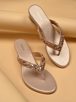 ROCIA - Pink Women Diamond Wedge Heels