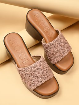 ROCIA - Pink Women Wedges Heels