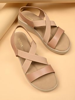 ROCIA - Beige Women Platform Heels