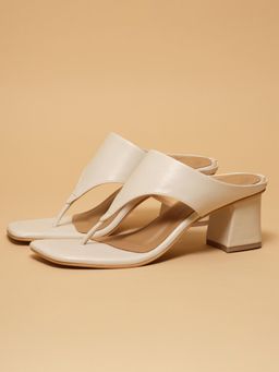 ERIDANI - Women Dorothy Off White Block Heels