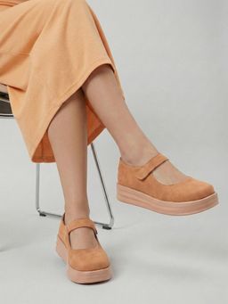 SHUZ TOUCH - Tan Mary Jane Loafers