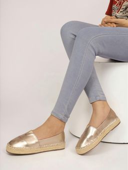 Truffle Collection - Women Gold Espadrilles