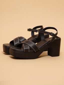 ERIDANI - Women Terra Black Block Heels