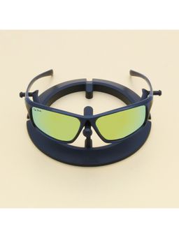 TED SMITH - Full Rim Polarized Wrap-Around Rectangular Sunglasses For Unisex (CRYPTO_C1)