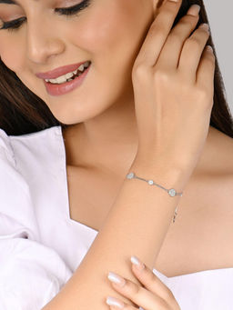 RACHIVA - 925 Sterling Silver Classic Zircon Bracelet
