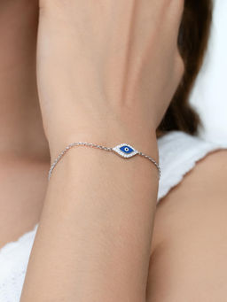 RACHIVA - 925 Sterling Silver Evil Eye Bracelet