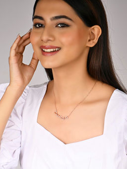 RACHIVA - 925 Sterling Silver Infinity Heart Zircon Pendant