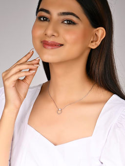 RACHIVA - 925 Sterling Silver Spherical Ball Pendant Necklace
