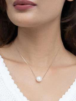 RACHIVA - 925 Sterling Silver Pearl Pendant Necklace