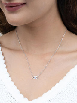 RACHIVA - 925 Sterling Silver Evil Eye Chain Pendant