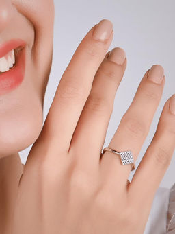 RACHIVA - 925 Sterling Silver Diamond Fusion Zircon Ring