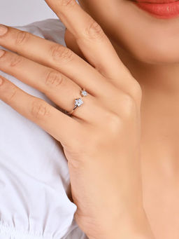 RACHIVA - 925 Sterling Silver Stellar Floret Bond Ring