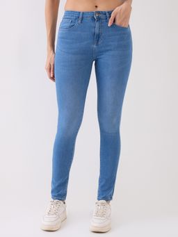 Spykar - Women Skinny Fit Mid-Rise Light Fade Jeans
