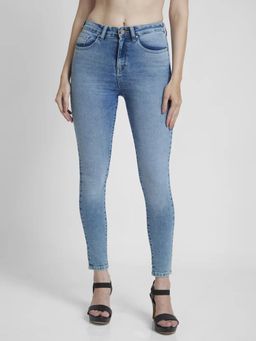 Spykar - Women Slim Fit High-Rise Heavy Fade Stretchable Jeans