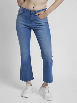 Spykar - Women Bootcut High-Rise Low Distress Stretchable Jeans