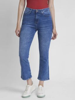 Spykar - Women Bootcut Mid-Rise Heavy Fade Stretchable Jeans