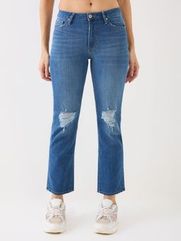 Spykar - Women Straight Leg High-Rise Light Fade Jeans