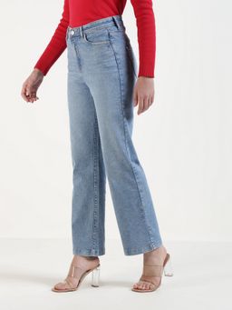 Xpose - Women Light Blue Comfort Super High-Rise Straight Fit Stretchable Jeans