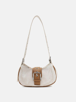 Kazo - White Maeve Shoulder Bag (S)