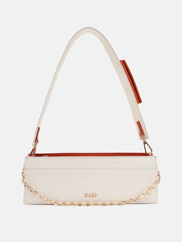 Kazo - Off White Muse Shoulder Bag with Detachable Strap (S)