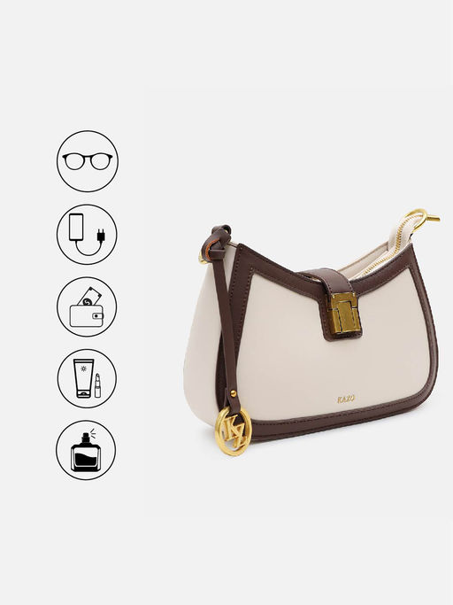 Buy Kazo Beige Siona Sling Bag (S) Online 8 Buy Kazo Beige Siona Sling Bag (S) Online 8