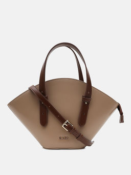Kazo - Brown Dune Handbag with Detachable Strap (S)