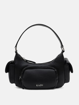 Kazo - Black Cargo Shoulder Bag (S)