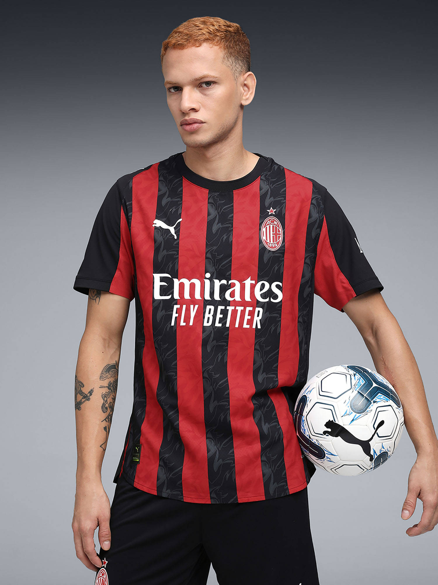 puma Ac Milan 25/26 Home Authentic Men Red Ultraweave Football Jersey-picture-20