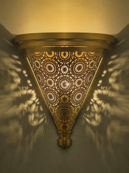 Homesake - Moroccan Wall Trophy Circle Light Brass