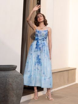 All Eyes On You - AEOY Blue Floral Maxi Dress (2N)