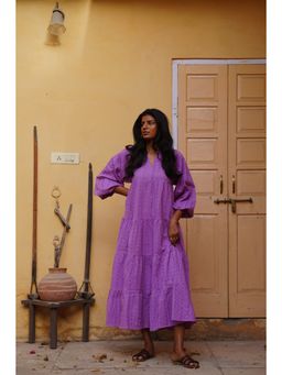 Taru Jaipur - Sofia Midi Dress Purple
