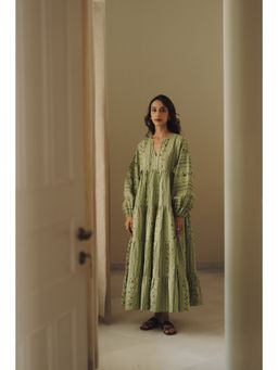 Taru Jaipur - Sofia Maxi Dress Green
