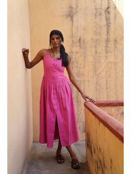 Taru Jaipur - Pink Midi Dress
