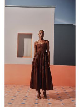 Sage By Mala - Brown Latte Maxi Dress