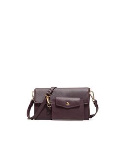 Call It Spring - VALABENA Womens Open Maroon Cross Body Sling Bag With Detachable Strap & Pouch