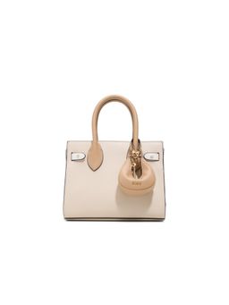 Aldo - AURALIE Womens Beige Satchel Bag With Detachable Strap & Pouch