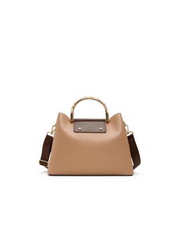 Aldo - SLOANA Womens Brown Satchel Bag With Detachable Strap