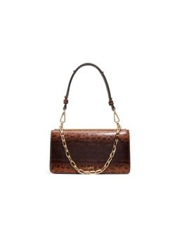 Aldo - DABOUCA Womens Brown Cross Body Sling Bag With Detachable Strap & Chain