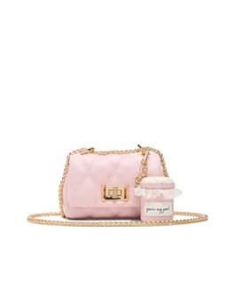 Aldo - MIAPINK Womens Pink Cross Body Sling Bag With Detachable Strap & Pouch