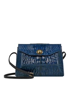 Hidesign - Genuine Leather Womens Sling Bag With Detachable Strap - Midnight Blue (S)
