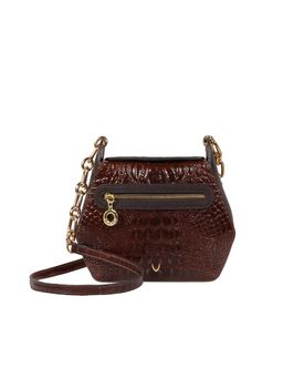 Hidesign - Genuine Leather Womens Sling Bag With Detachable Strap - Brown (S)