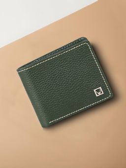 Hidesign - Genuine Leather Mens Bi Fold Wallet - Olive (S)