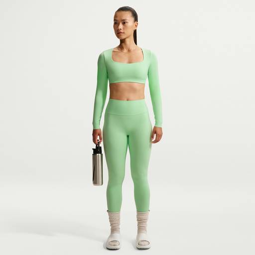 Nike Zenvy - Women's High-Waisted Full-Length Leggings with No Front Seam