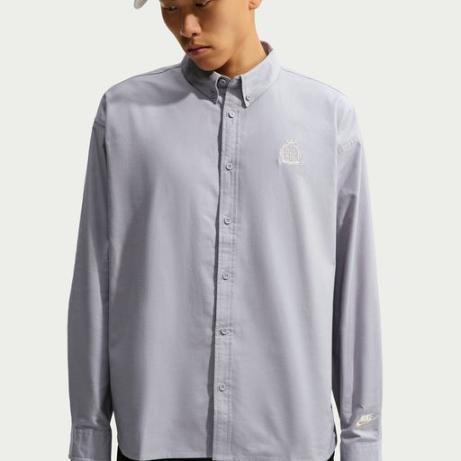 Nike Sportswear Club - Men's Long-Sleeve Oxford Top