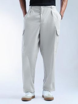 Flying Machine - White Loose Fit Cargo