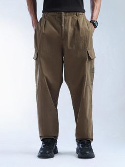 Flying Machine - Brown Mid Rise Cobain Loose Fit Cargo