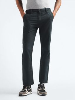 Flying Machine - Blue Relaxed Straight Solid Trousers
